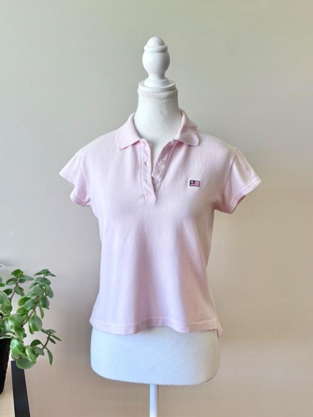 Polo by Ralph Lauren Light Pink Short Sleeve Polo Tee - Picture 1 of 4